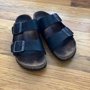 Birkenstock Arizona Slides Black 37 Narrow